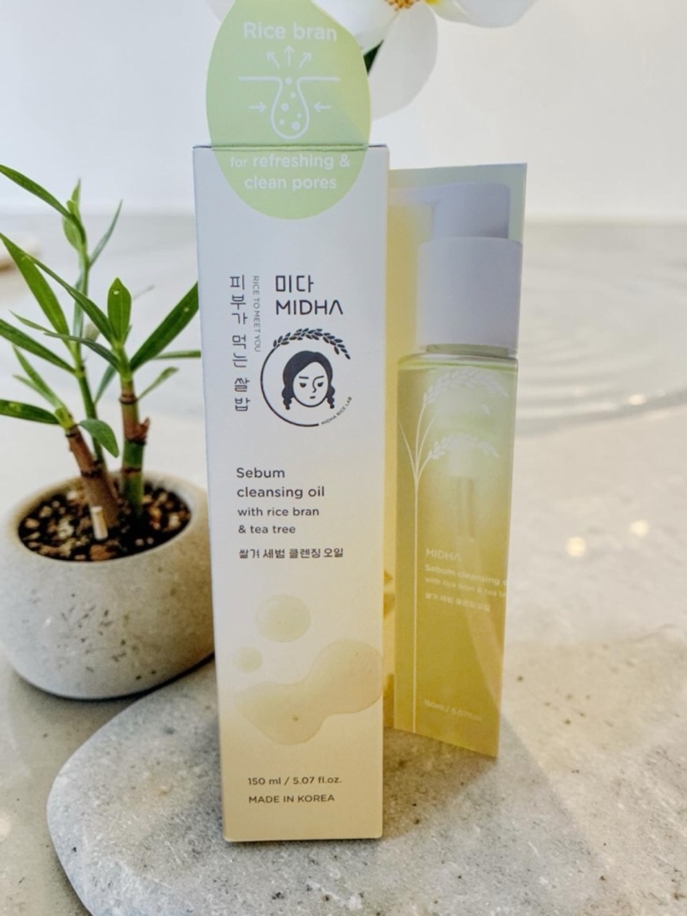 MIDHA Sebum Cleansing Oil 150ml – Rice Bran & Tea Tree | K-Beauty New